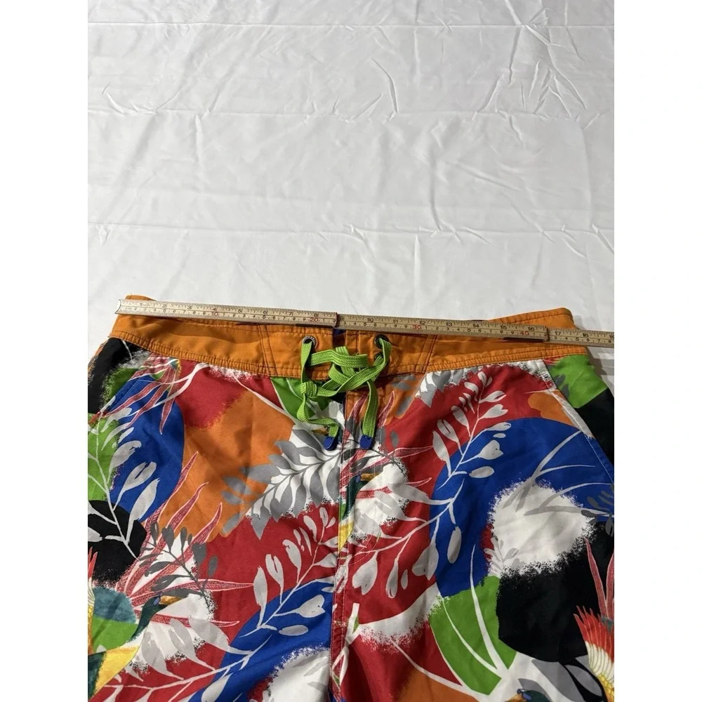 Robert Graham Men Swim/Board Lined Trunks Multi-Colored Flowers Size 36